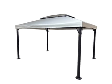 Utepaviljong SUNSET Paviljong 3x4 m - grå - Utemöbler & utemiljö - Solskydd - Paviljong - Komplett paviljong