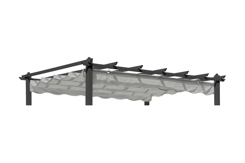 Hillerstorp Skanör Pergolatak 300 x 400 cm - Grå - Utemöbler & utemiljö - Solskydd - Pergola