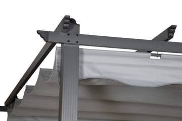 Lazio Pergola 295x395 cm - Svart/Grå - Utemöbler & utemiljö - Solskydd - Pergola