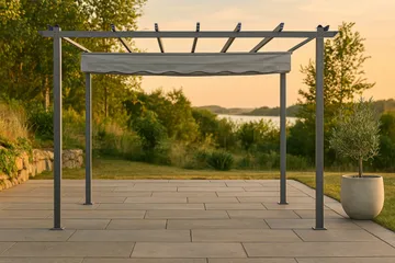 Lazio Pergola 295x395 cm - Svart/Grå - Utemöbler & utemiljö - Solskydd - Pergola