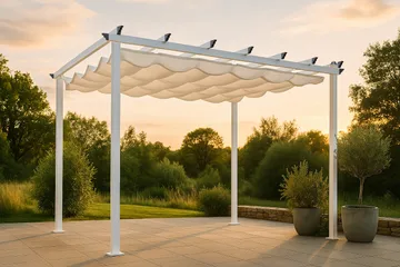 Lazio Pergola 348 cm - Vit - Utemöbler & utemiljö - Solskydd - Pergola