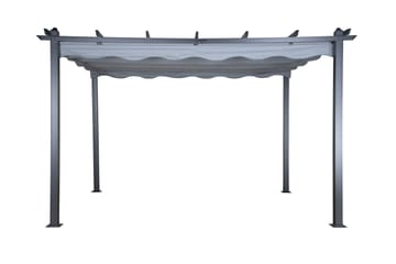 Lazio Pergola 295x395 cm - Svart/Grå - Utemöbler & utemiljö - Solskydd - Pergola