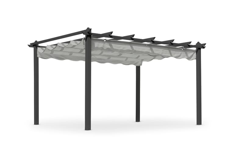 Pergola Hillerstorp Skanör 300 x 400 cm - Svart/Vit - Utemöbler & utemiljö - Solskydd - Pergola
