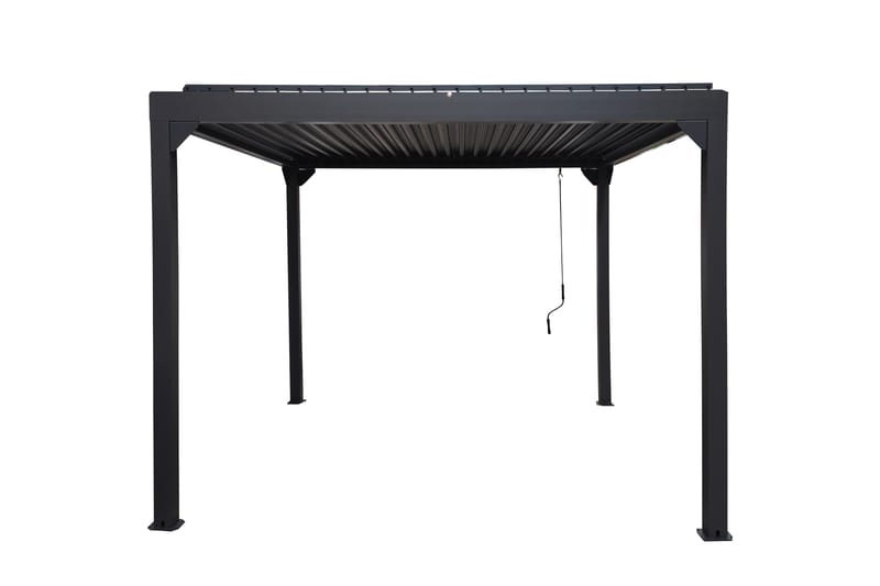 Pergola Premium Öppningsbara lameller - Grå - Utemöbler & utemiljö - Solskydd - Pergola