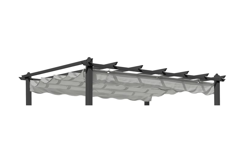 Pergolatak Hillerstorp Skanör 300 x 400 cm - Grå - Utemöbler & utemiljö - Solskydd - Pergola