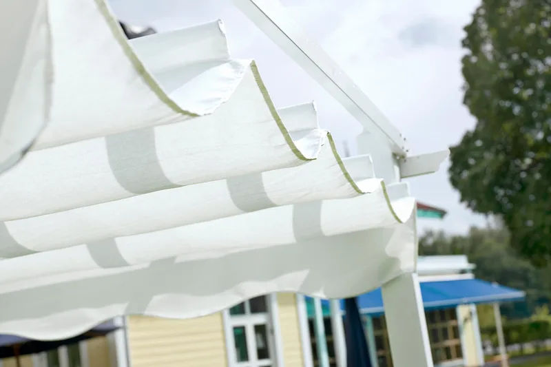 Pergolatak Hillerstorp Skanör 300 x 400 cm - Vit - Utemöbler & utemiljö - Solskydd - Pergola