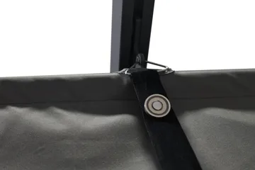 Porto Stor Pergola 4x3 m i aluminium med tak - Mörkgrå - Utemöbler & utemiljö - Solskydd - Pergola