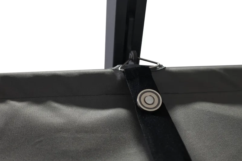 Porto Stor Pergola 4x3 m i aluminium med tak - Mörkgrå - Utemöbler & utemiljö - Solskydd - Pergola