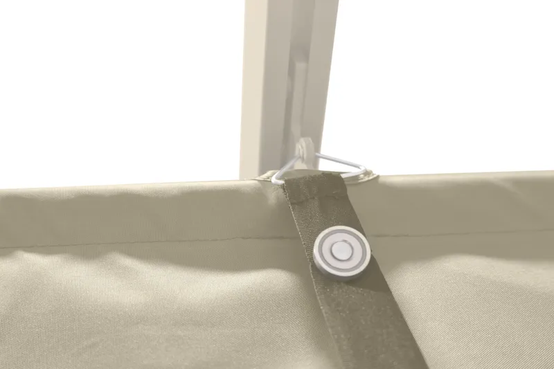 Porto Stor Pergola 4x3 m i aluminium med tak - Beige - Utemöbler & utemiljö - Solskydd - Pergola