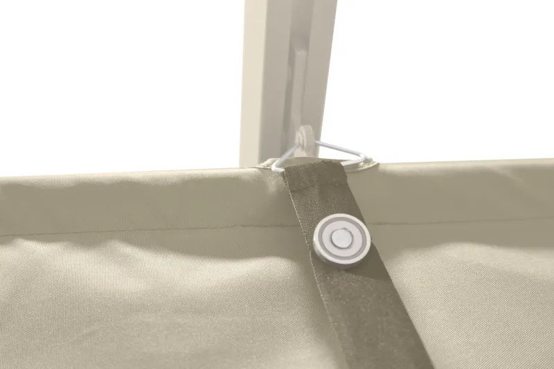 Porto Pergola 3x3 m i aluminium med tak för solskydd - Beige - Utemöbler & utemiljö - Solskydd - Pergola