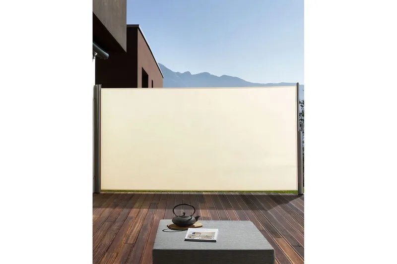 Sidomarkis Dorio Beige/Silver, 305x9x160 cm - Beige/Silver, 305x9x160 cm - Utemöbler & utemiljö - Solskydd - Markiser - Sidomarkis