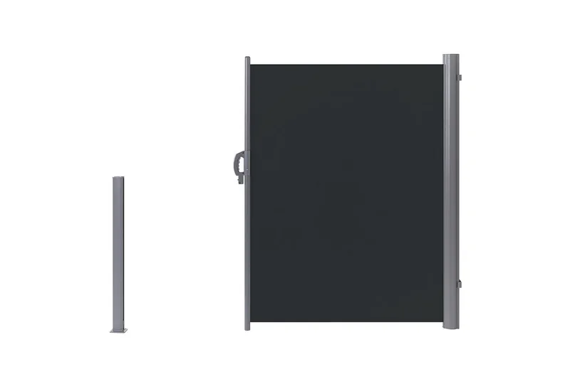 Sidomarkis Dorio Grafitgrå/Silver, 305x9x160 cm - Grafitgrå/Silver/305x9x160 cm - Utemöbler & utemiljö - Solskydd - Markiser - Sidomarkis