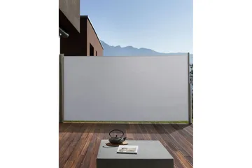 Sidomarkis Dorio Ljusgrå/Silver, 305x9x160 cm - Ljusgrå/Silver, 305x9x160 cm - Utemöbler & utemiljö - Solskydd - Markiser - Sidomarkis