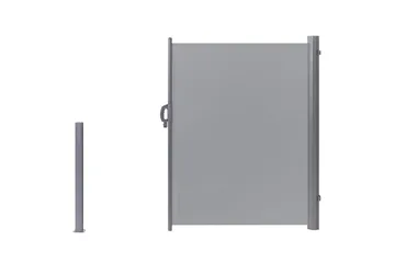 Sidomarkis Dorio Ljusgrå/Silver, 305x9x160 cm - Ljusgrå/Silver, 305x9x160 cm - Utemöbler & utemiljö - Solskydd - Markiser - Sidomarkis