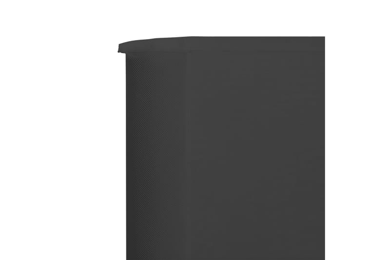 Vindskydd 3 paneler tyg 400x80 cm antracit - Grå - Insynsskydd & vindskydd