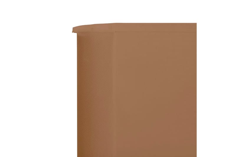 Vindskydd 3 paneler tyg 400x160 cm taupe - Brun - Insynsskydd & vindskydd
