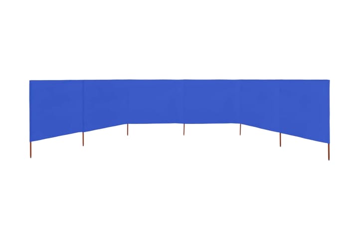 Vindskydd 6 paneler tyg 800x160 cm azurblå - Insynsskydd & vindskydd