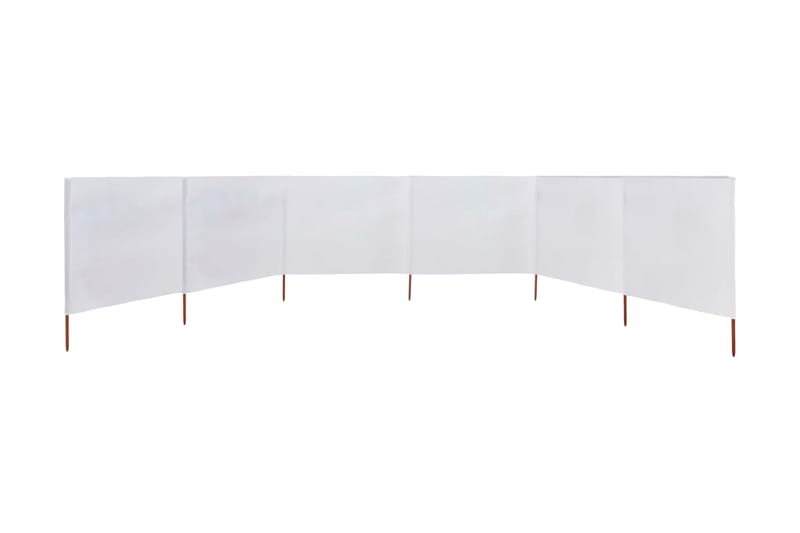 Vindskydd 6 paneler tyg 800x160 cm sandvit - Insynsskydd & vindskydd