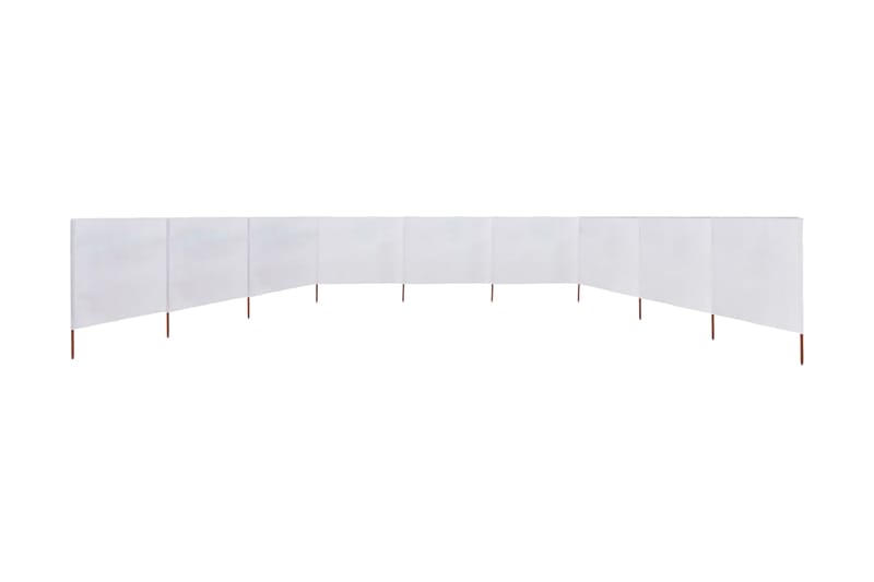 Vindskydd 9 paneler tyg 1200x160 cm sandvit - Insynsskydd & vindskydd