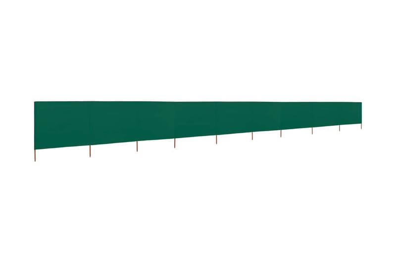 Vindskydd 9 paneler tyg 1200x160 cm grön - Grön - Insynsskydd & vindskydd
