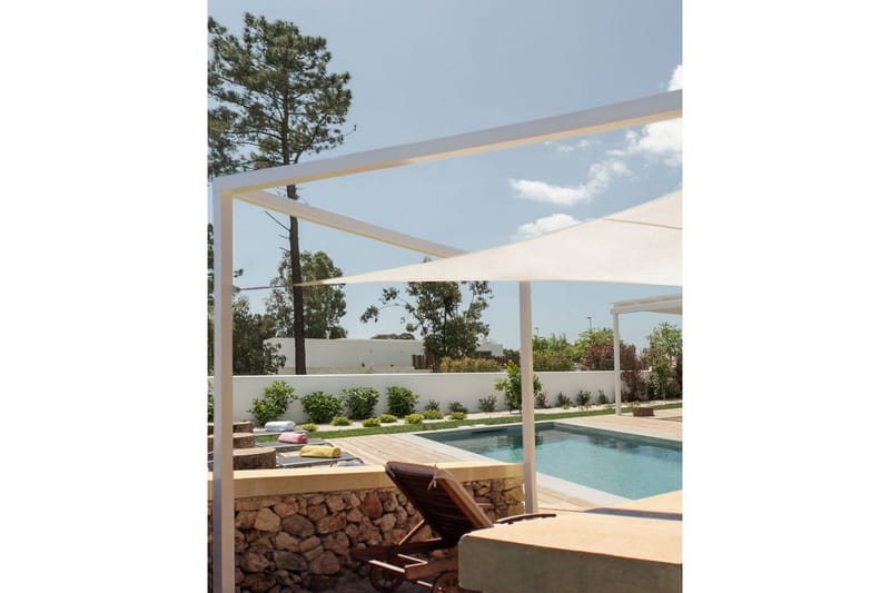 Skuggsegel Lukka Vit, Triangulär - Vit, Triangulär - Utemöbler & utemiljö - Solskydd - Solsegel