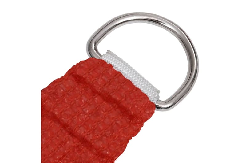 Solsegel 160 g/m² röd 4x4x4 m HDPE - Röd - Solsegel