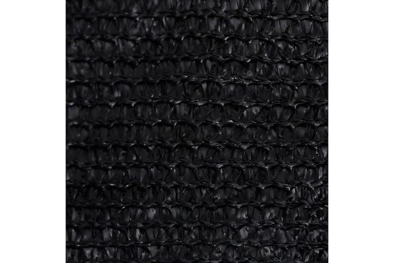 Solsegel 160 g/m² svart 3x4,5 m HDPE - Svart - Solsegel