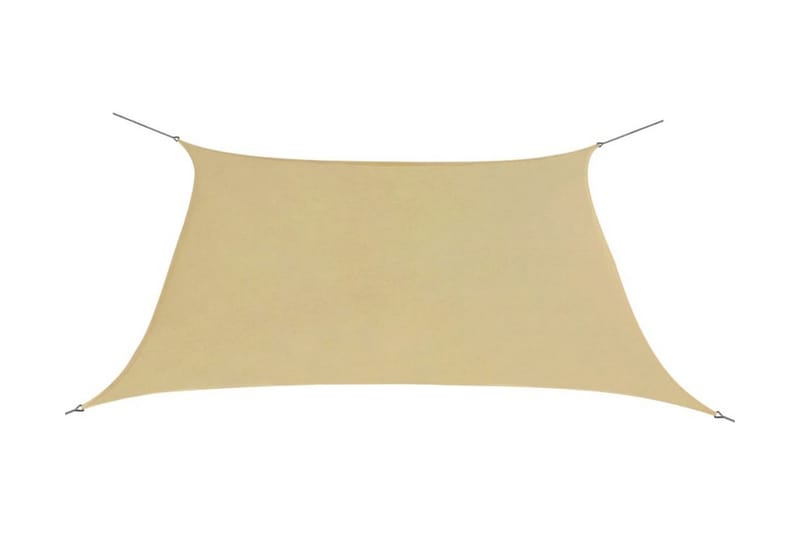 Solsegel Oxfordtyg fyrkantigt 2x2 m beige - Beige - Solsegel