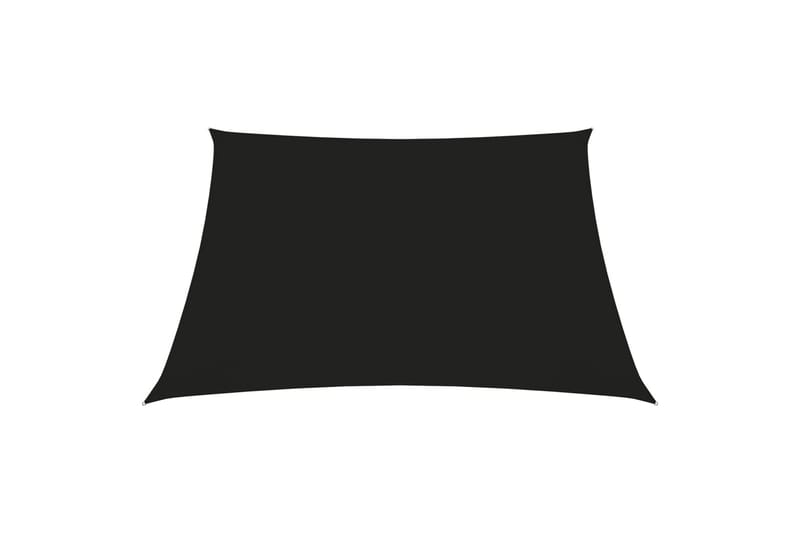 Solsegel oxfordtyg fyrkantigt 3x3 m svart - Svart - Solsegel