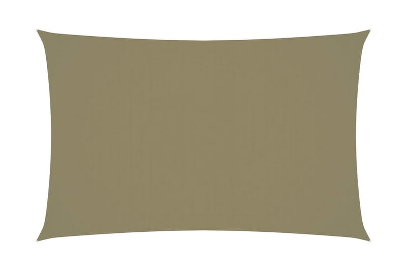 Solsegel oxfordtyg rektangulärt 4x7 m beige - Beige - Solsegel