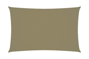Solsegel oxfordtyg rektangulärt 4x7 m beige
