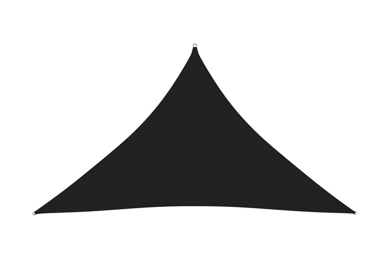 Solsegel oxfordtyg trekantigt 3,5x3,5x4,9 m svart - Svart - Solsegel