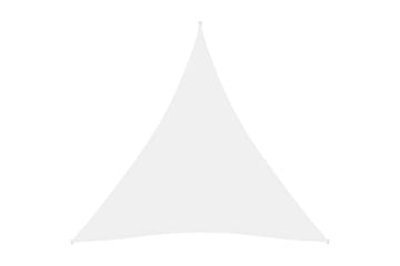 Solsegel oxfordtyg trekantigt 3,6x3,6x3,6 m vit