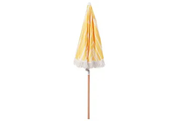 Teulon Parasoll 150 cm - Gul/Vit/Ljusbrun - Utemöbler & utemiljö - Solskydd - Parasoll