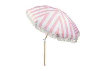 Teulon Parasoll 150 cm - Rosa/Vit/Ljusbrun - Utemöbler & utemiljö - Solskydd - Parasoll