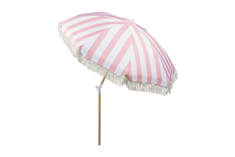 Teulon Parasoll 150 cm - Rosa/Vit/Ljusbrun - Utemöbler & utemiljö - Solskydd - Parasoll