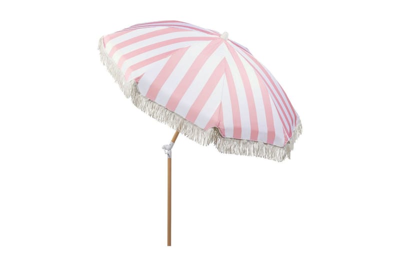 Teulon Parasoll 150 cm - Rosa/Vit/Ljusbrun - Utemöbler & utemiljö - Solskydd - Parasoll
