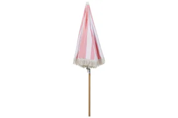 Teulon Parasoll 150 cm - Rosa/Vit/Ljusbrun - Utemöbler & utemiljö - Solskydd - Parasoll