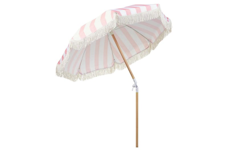 Teulon Parasoll 150 cm - Rosa/Vit/Ljusbrun - Utemöbler & utemiljö - Solskydd - Parasoll