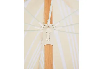 Teulon Parasoll 150 cm - Gul/Vit/Ljusbrun - Utemöbler & utemiljö - Solskydd - Parasoll