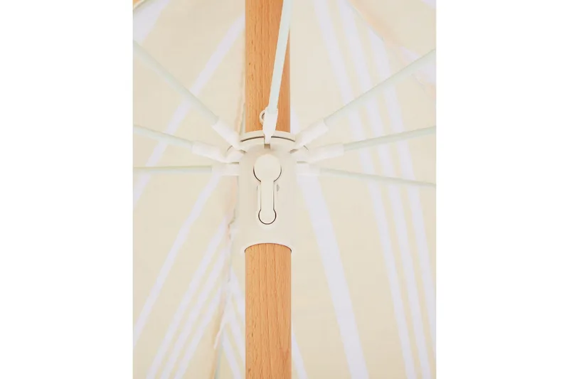 Teulon Parasoll 150 cm - Gul/Vit/Ljusbrun - Utemöbler & utemiljö - Solskydd - Parasoll
