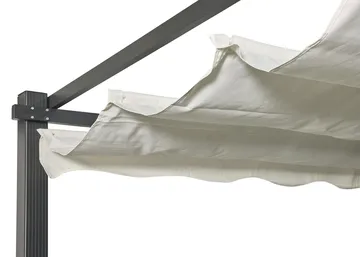 Trädgårdsgazebo SUNSET Pergola 3x4 m - grå - Utemöbler & utemiljö - Solskydd - Pergola