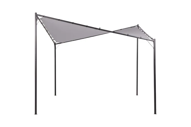Trädgårdspergola Aventine Grå/svart - Grå/svart - Utemöbler & utemiljö - Solskydd - Pergola