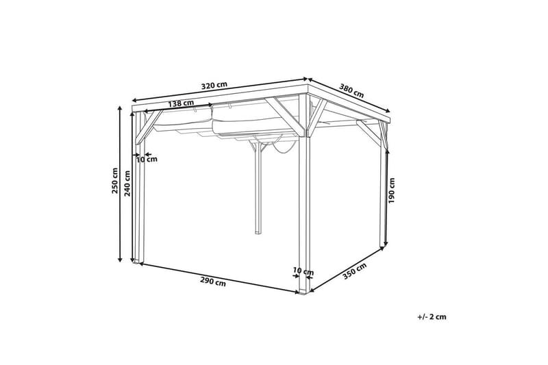 Trädgårdspergola Villarosa - Utemöbler & utemiljö - Solskydd - Pergola