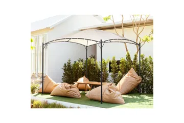 Trädgårdspergola Vomero Beige/svart - Beige/svart - Utemöbler & utemiljö - Solskydd - Pergola