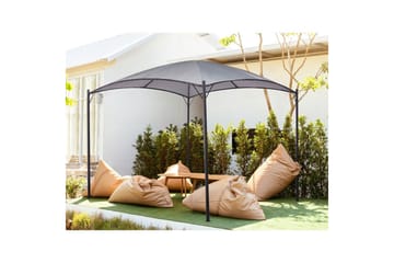 Trädgårdspergola Vomero Grå/svart - Grå/svart - Utemöbler & utemiljö - Solskydd - Pergola