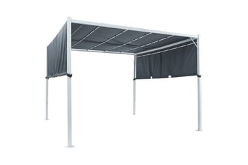 Trädgårdspergola Parga Grå/vit - Grå/vit - Utemöbler & utemiljö - Solskydd - Pergola