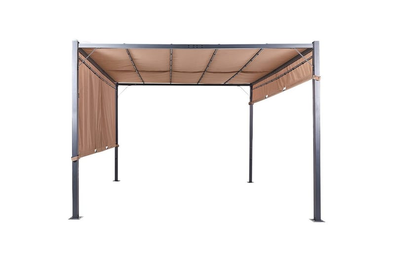 Trädgårdspergola Parga Brun/Svart - Brun/Svart - Utemöbler & utemiljö - Solskydd - Pergola