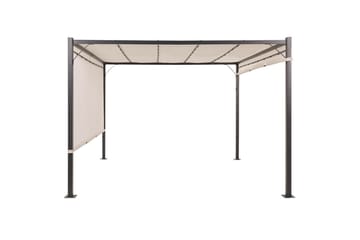 Trädgårdspergola Parga Beige/svart - Beige/svart - Utemöbler & utemiljö - Solskydd - Pergola