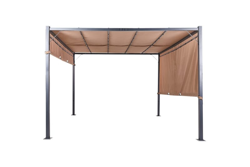 Trädgårdspergola Parga Brun/Svart - Brun/Svart - Utemöbler & utemiljö - Solskydd - Pergola